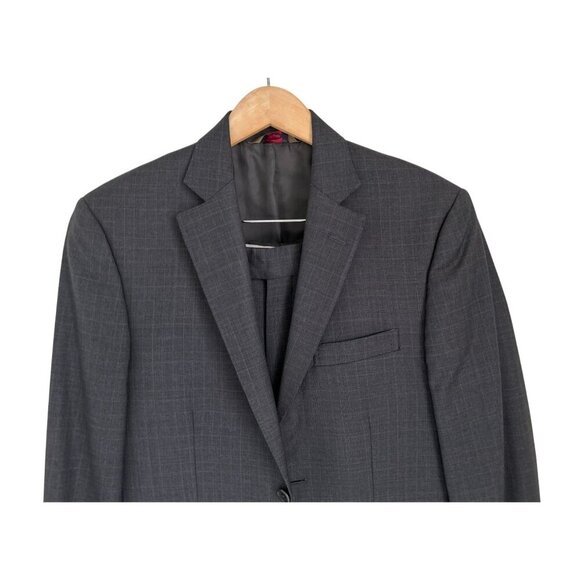 Pronto Uomo Suit Supper 1200 Wool Charcoal Gray Two-Button Suit Jacket & Pants S - Picture 2 of 16